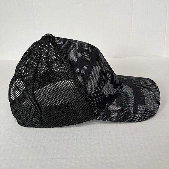 Lululemon Commission Hat Cap Mesh Adjustable Strapback Black/Gray Camo Unisex OS - Picture 6 of 13